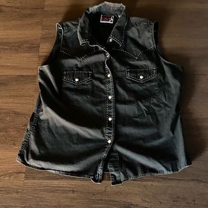 80’s Vintage button down top